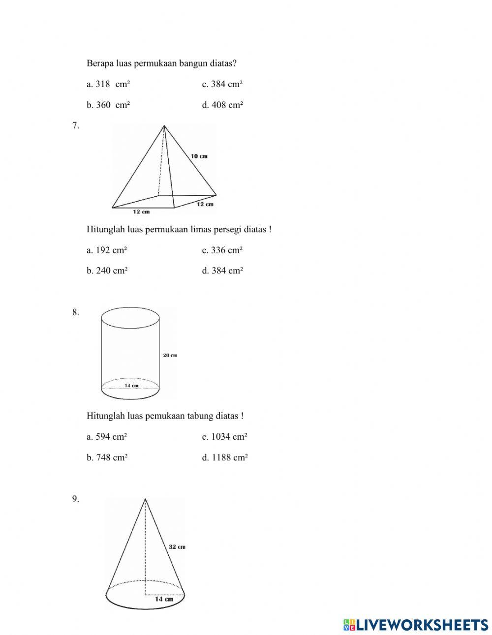 Matematika 6 Bangun Ruang