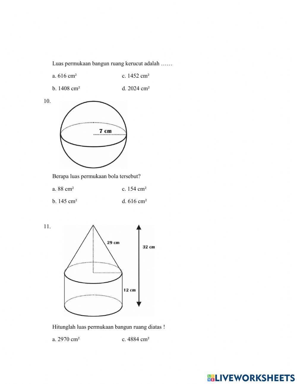 Matematika 6 Bangun Ruang