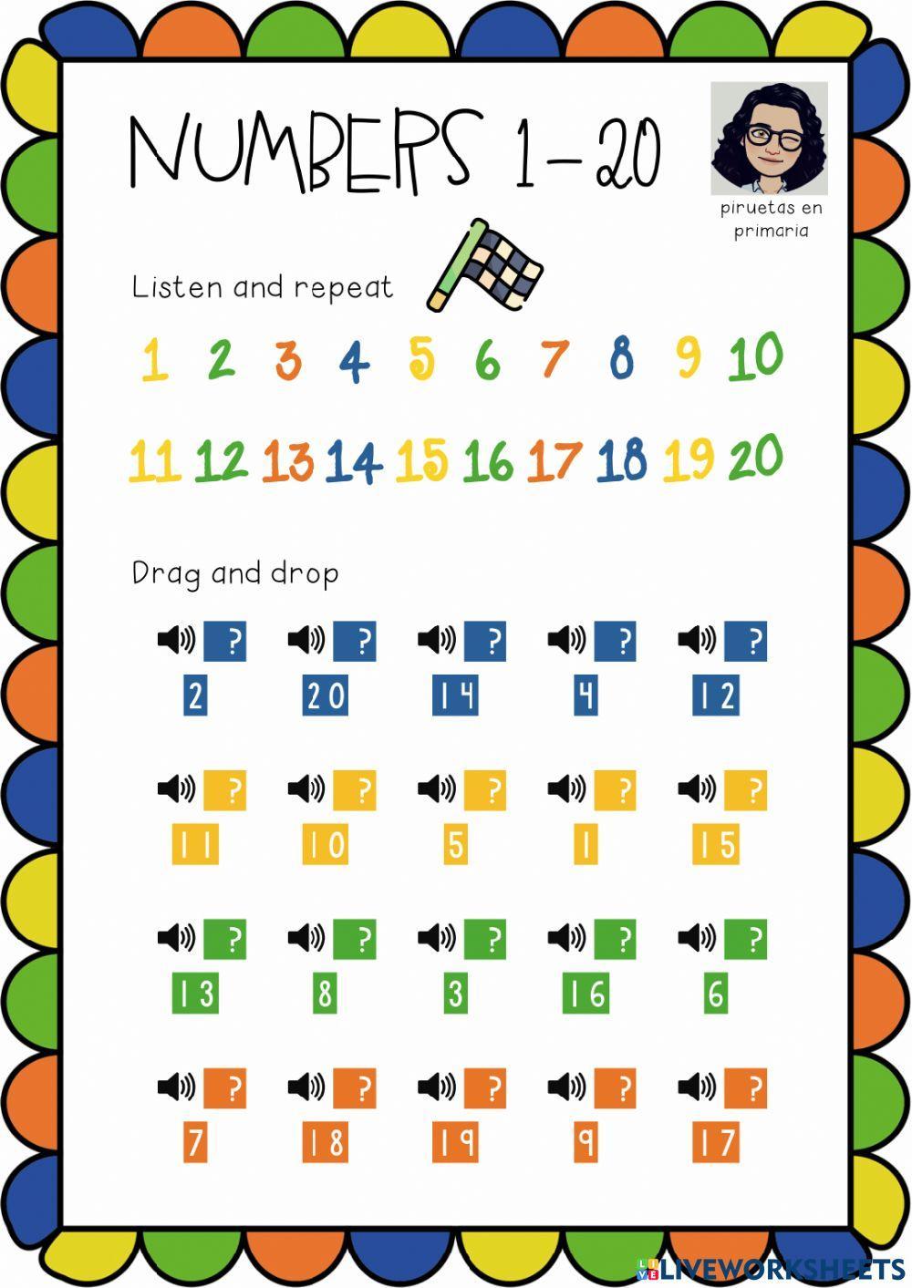 Numbers 1-20 listening (1) Numbers 1-20 listening (1)