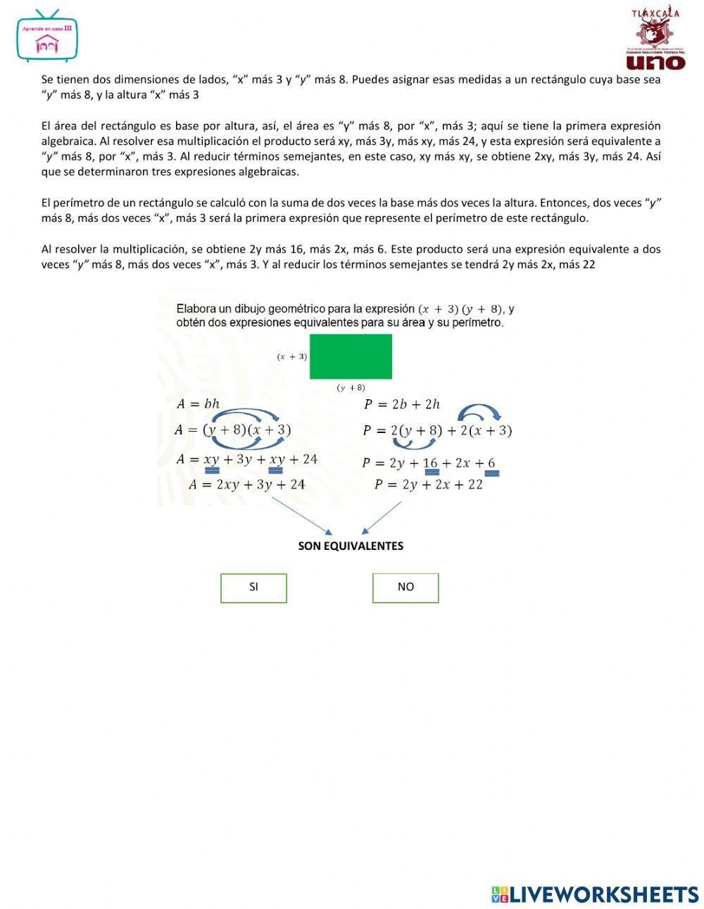 Perímetros y áreas