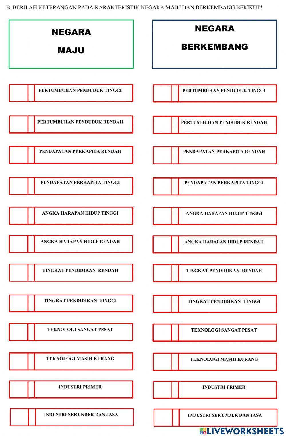 Kerjasama negara maju dan berkembang