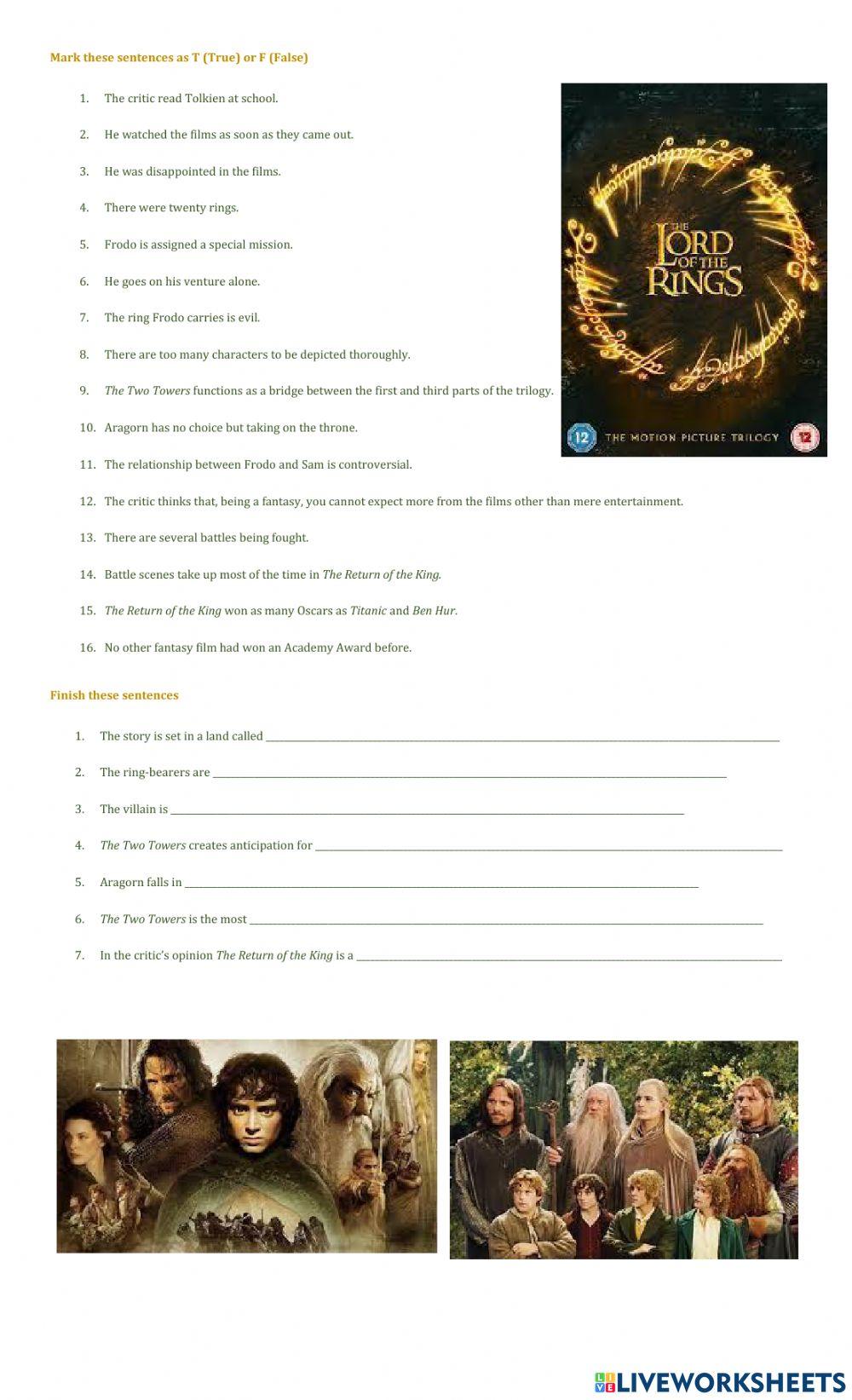 The Lord of the Rings Review