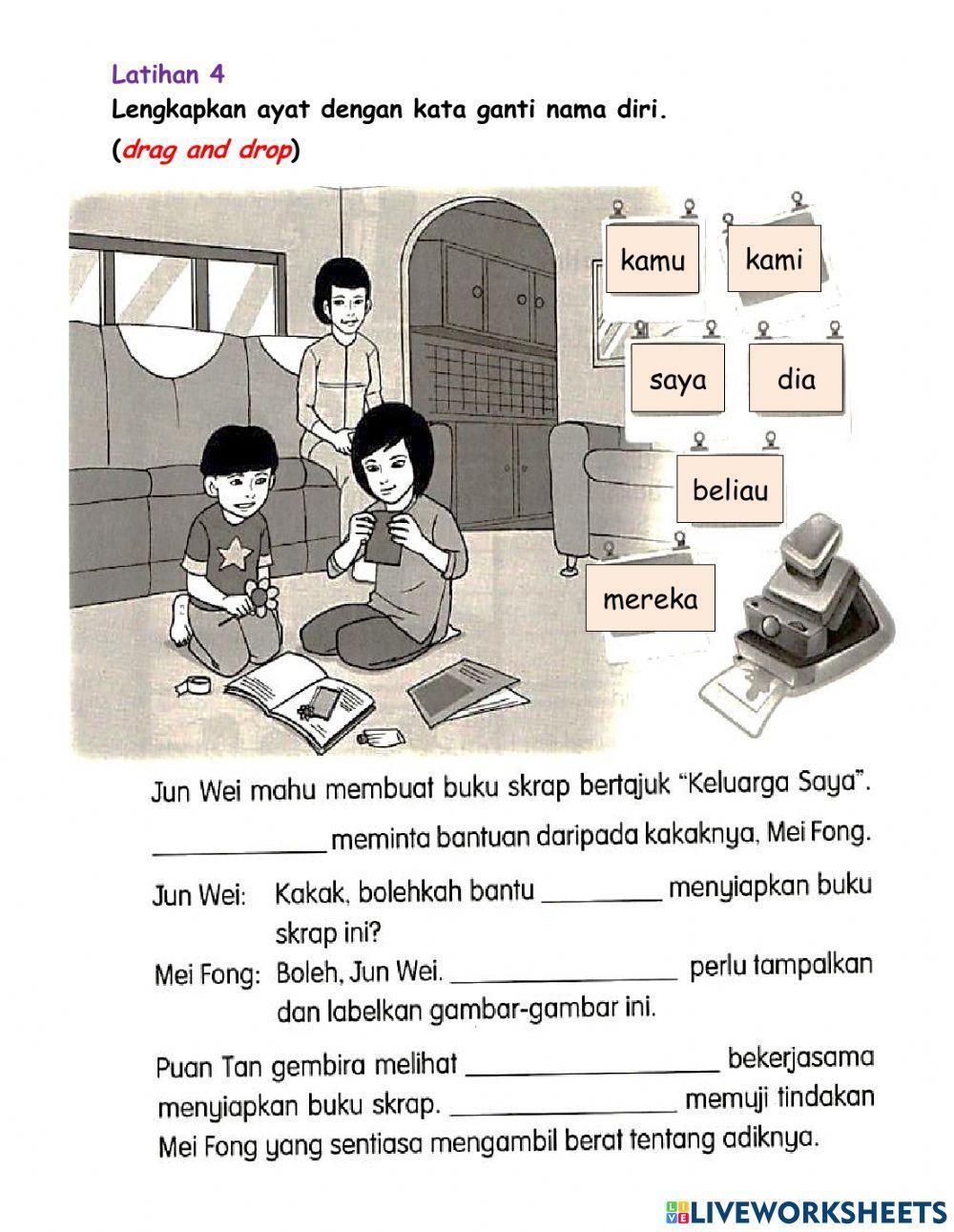 Kata Ganti Nama Diri Tahun 3