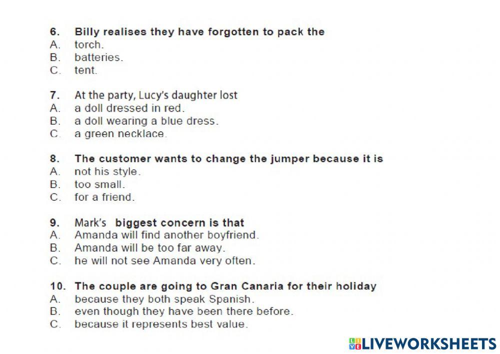 ESB B2 Listening May 2018