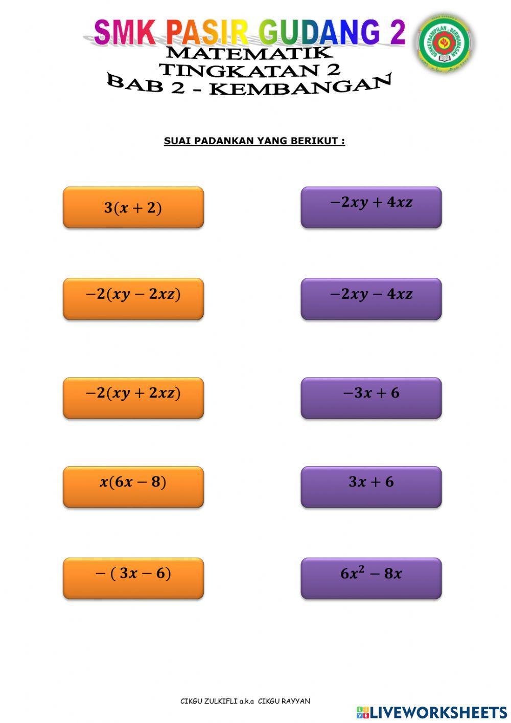 Kembangan 1 kurungan