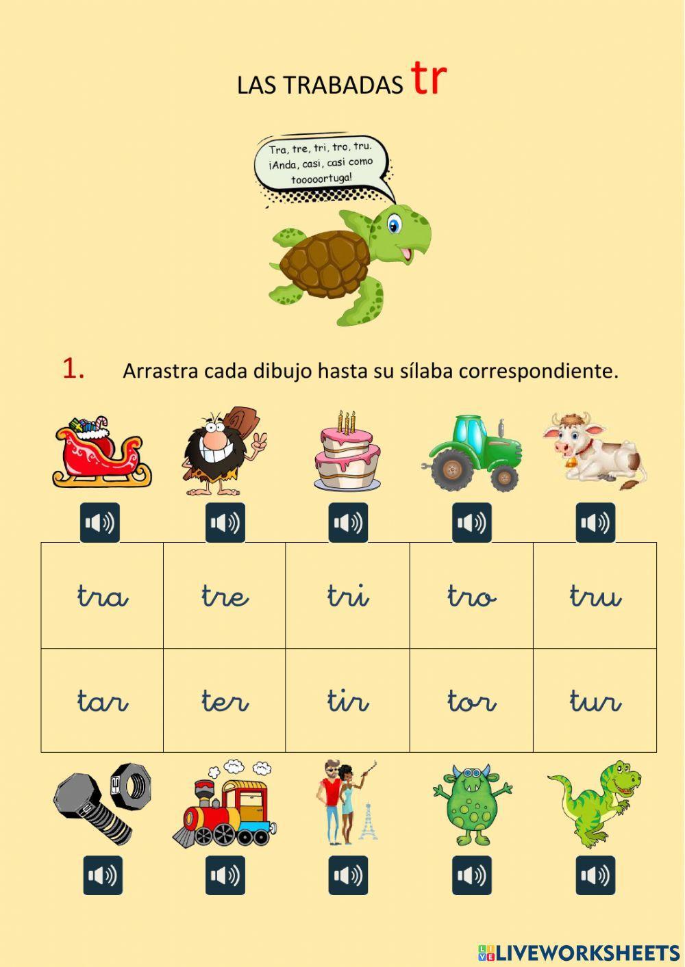 Grupos consonánticos TR