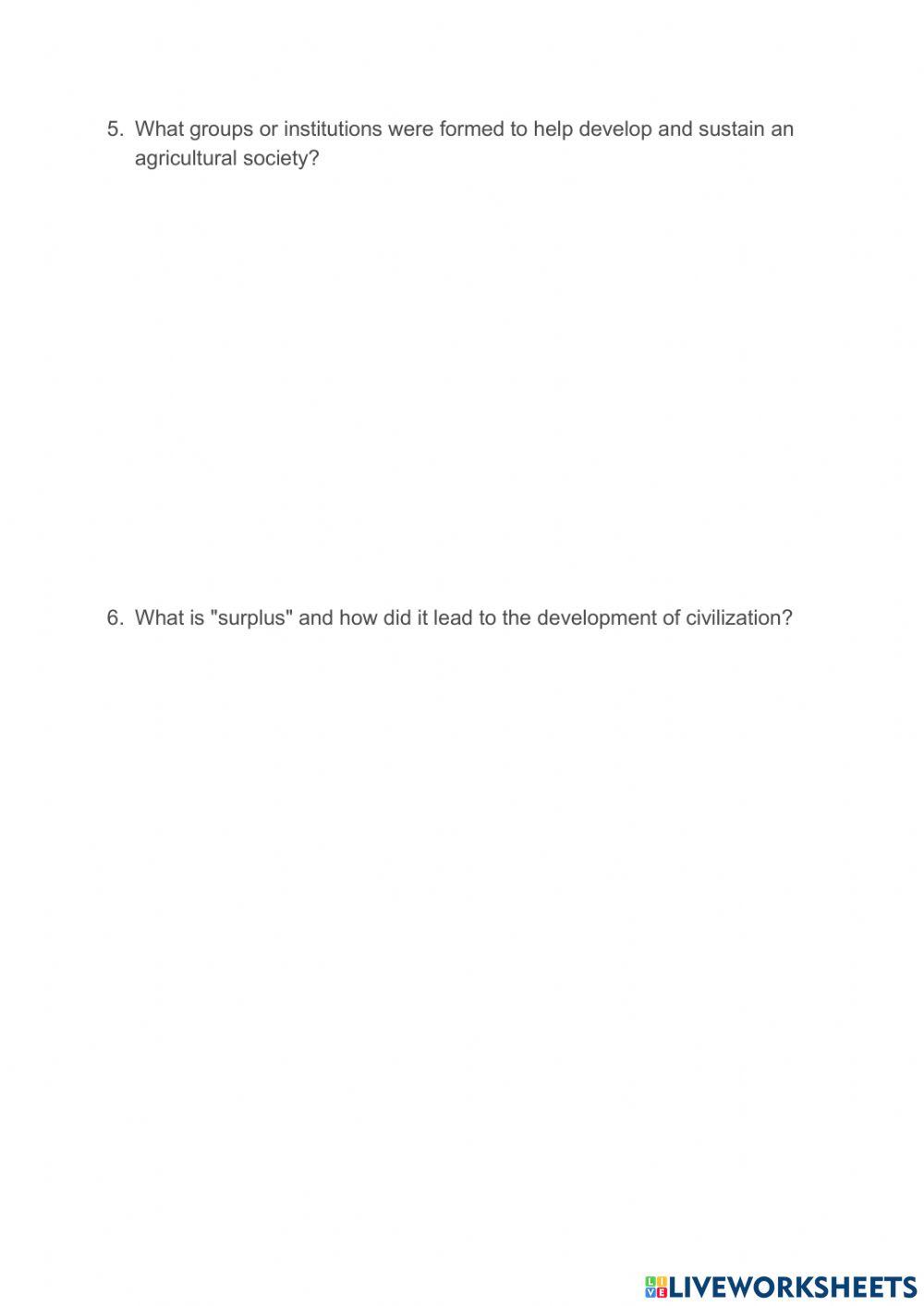 1.4. 2 The Neolithic Revolution and Rise of River Valley Civilizations