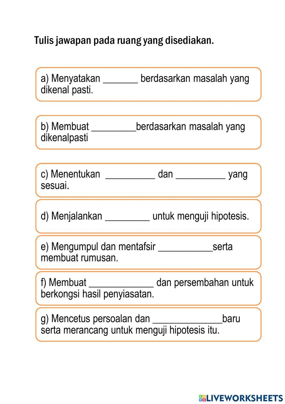 Kemahiran Proses Sains
