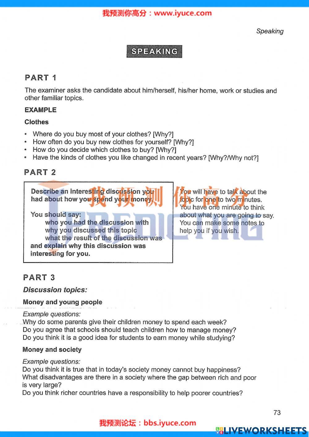 Ielts 12 - Test 7 - Speaking