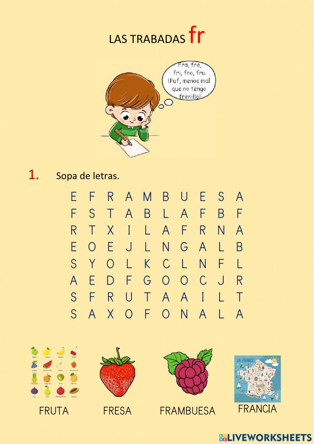 Grupos consonánticos FR