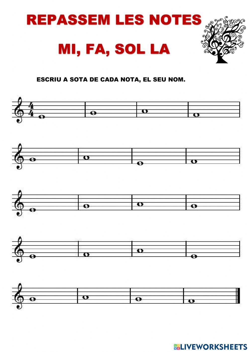 Notas musicales