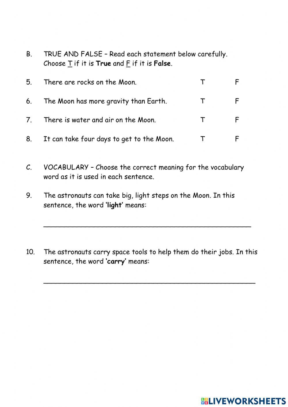 Main Idea and Details