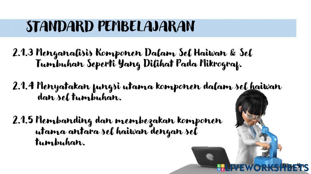 2.1 struktur dan fungsi sel