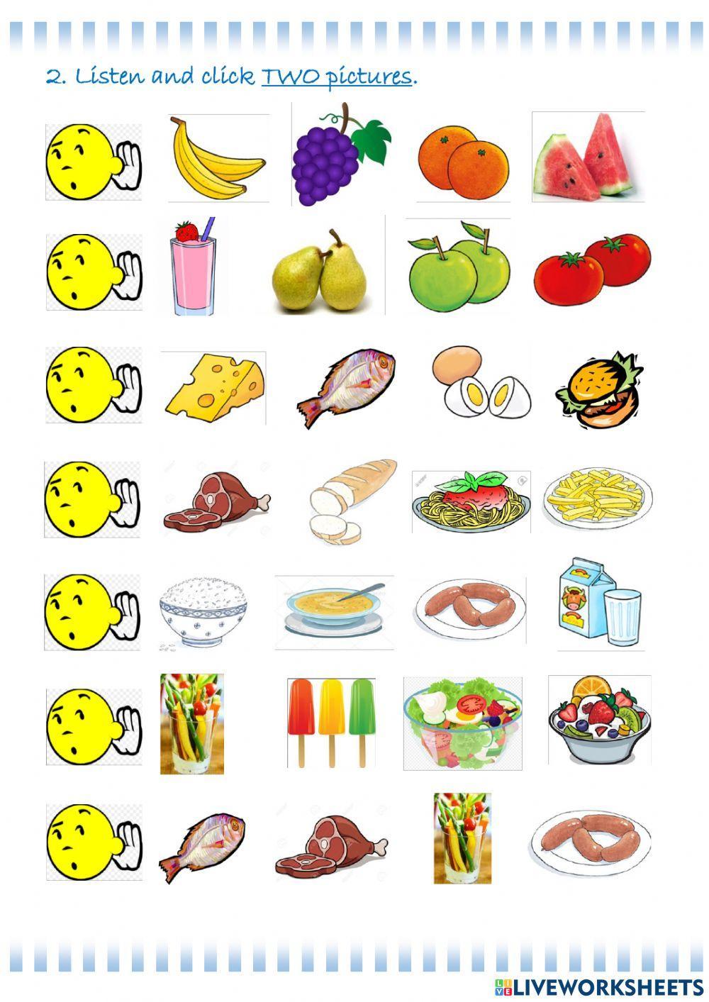 TIGER 3 - UNIT 4 - FOOD - I like - I don't like