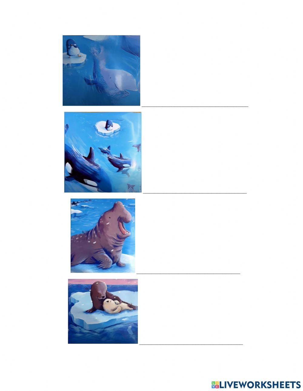 Povestea pinguinul fulg de nea