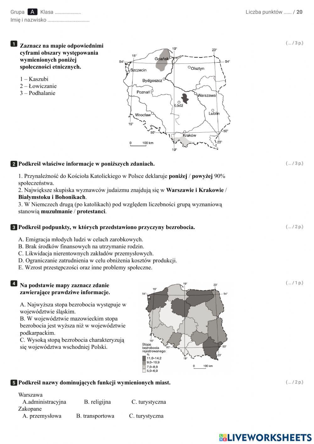 Ludność i procesy demograficzne w Polsce