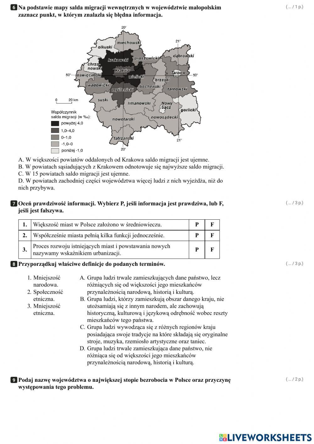 Ludność i procesy demograficzne w Polsce