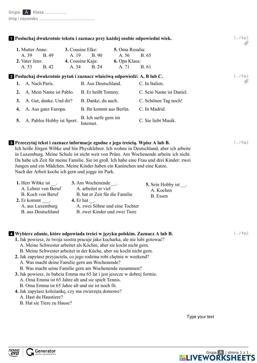 Hörverstehen, Leseverstehen
