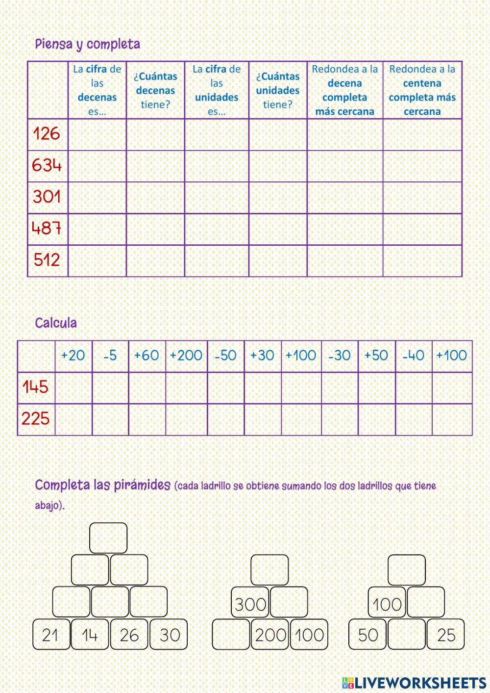 Numeración y cálculo Numeración y cálculo