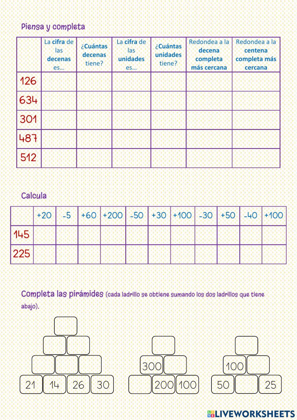 Numeración y cálculo