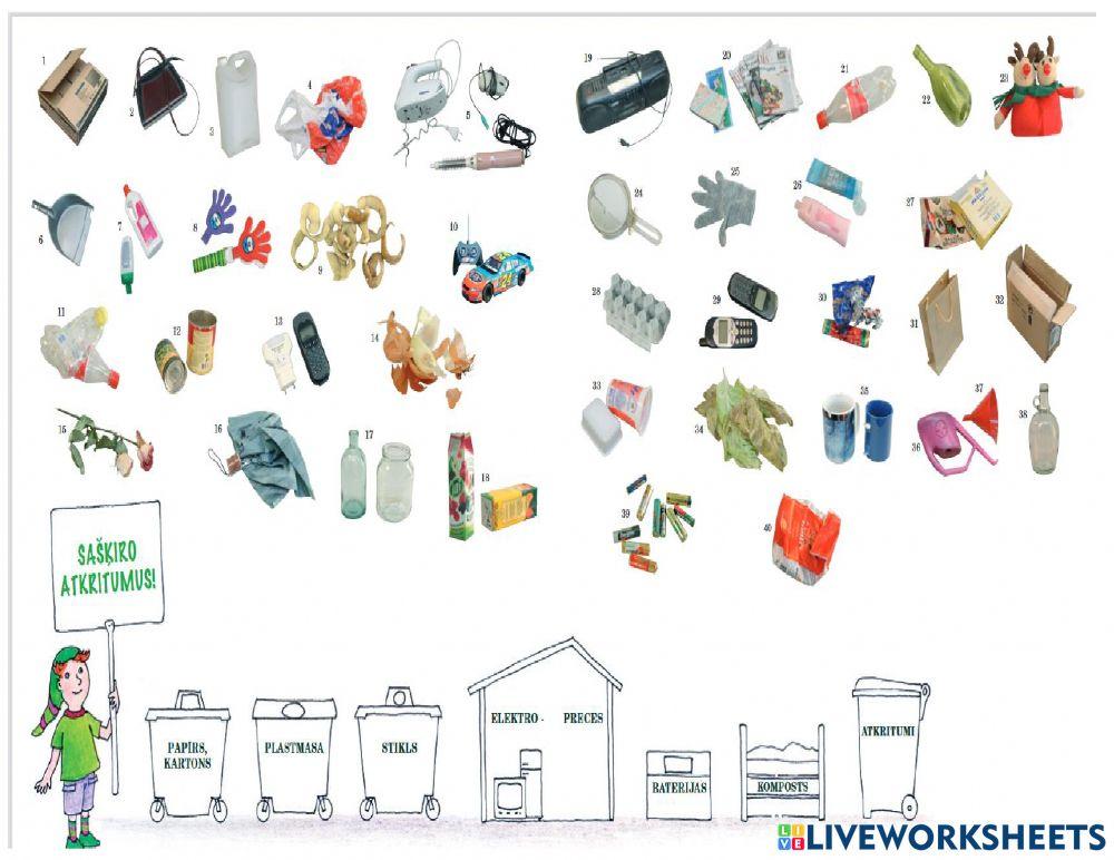 Atkritumu šķirošana