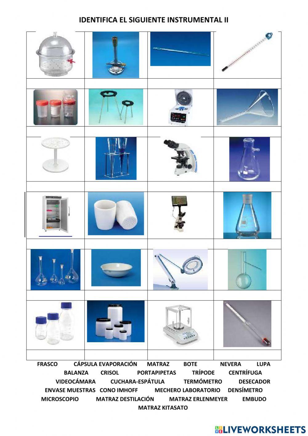 Identifica el siguiente instrumental