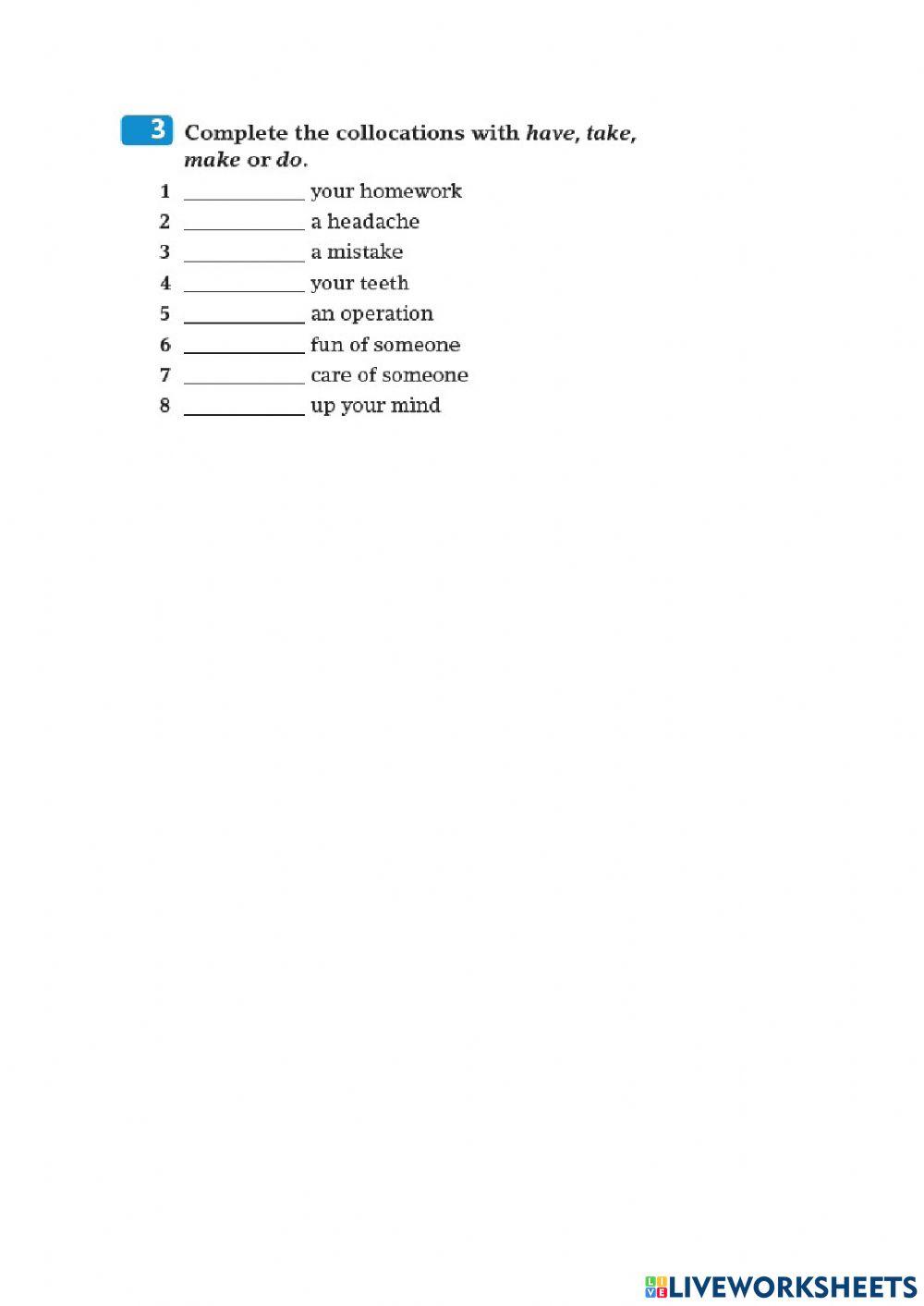 Optimise B1 Health Vocabulary Unit 5