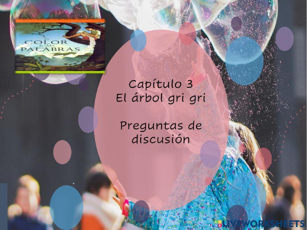 Cap 3 Preguntas de discusión El color de mis palabras