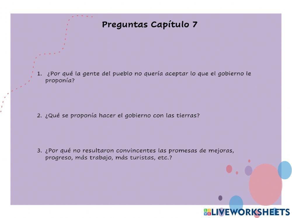 Cap 7 Preguntas de discusión El color de mis palabras