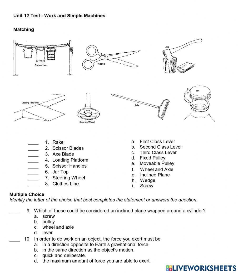 Unit 12 Assessment page 1