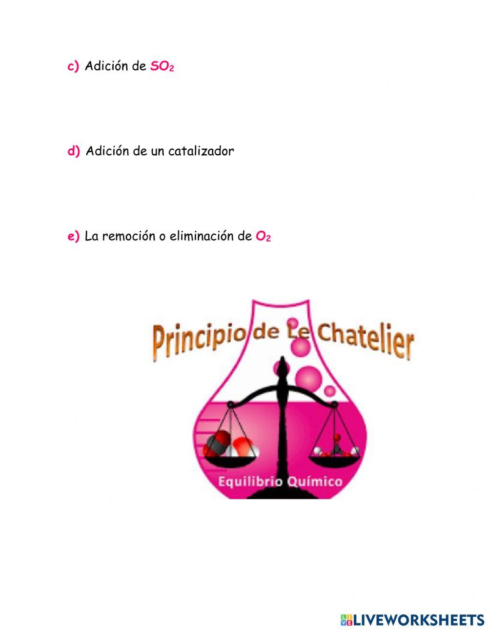 Principio de Le-Chatelier
