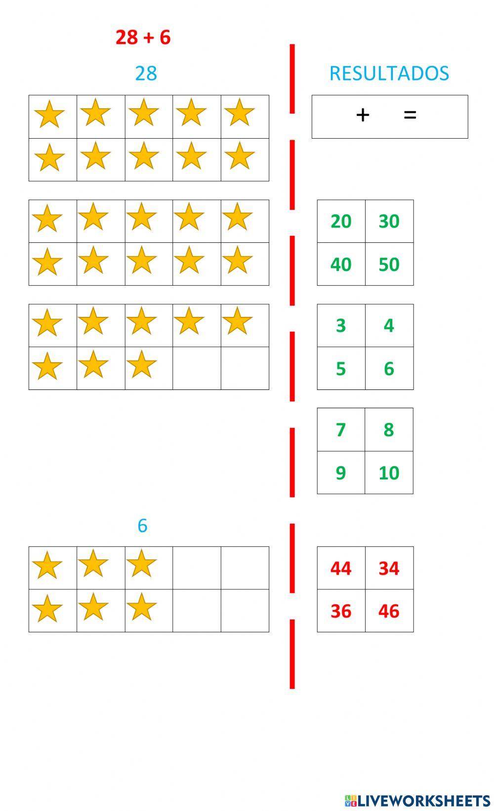 Sumas con numeros amigables