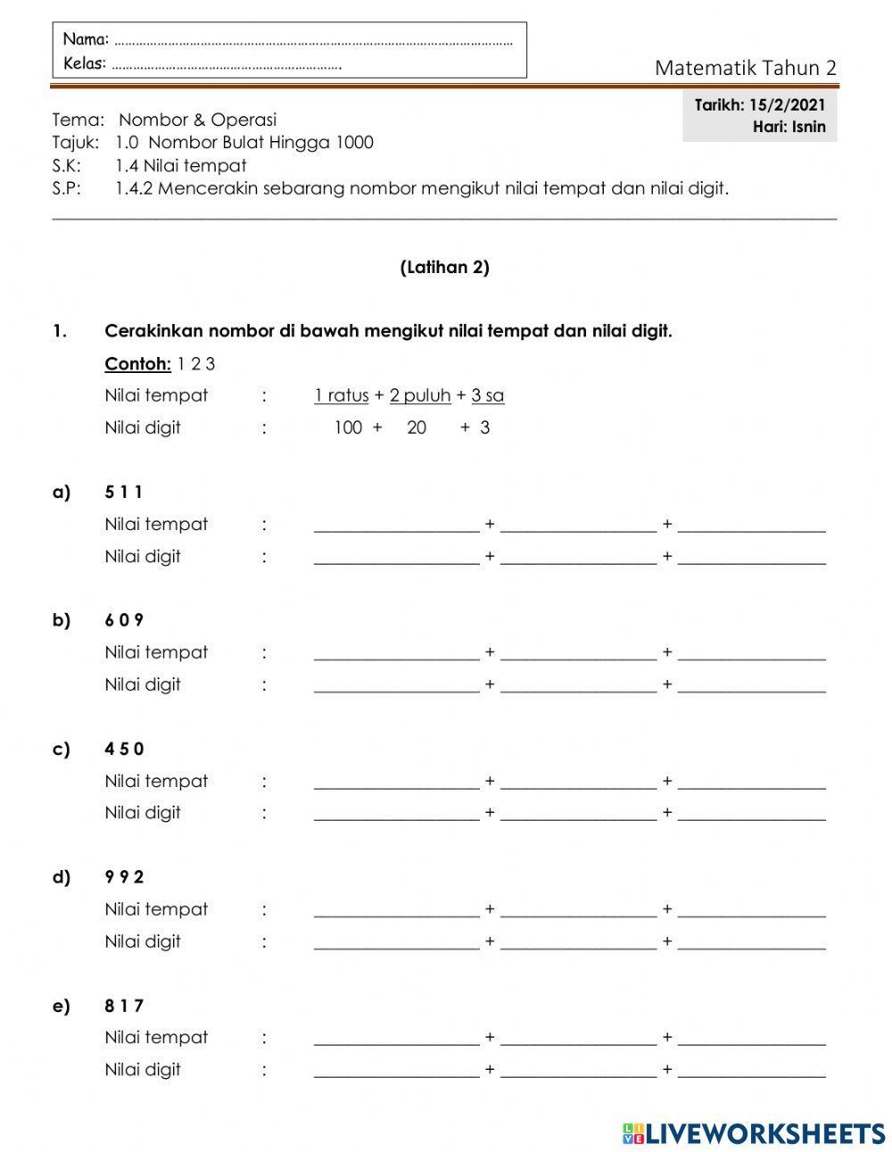 Cerakin nombor tahun2