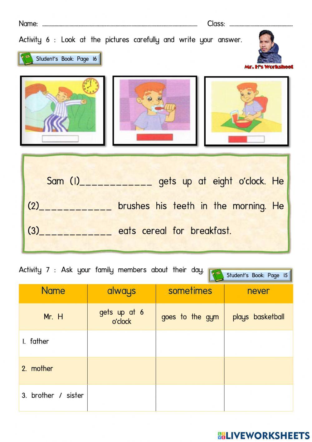 English Year 3 Every Day Lesson 1