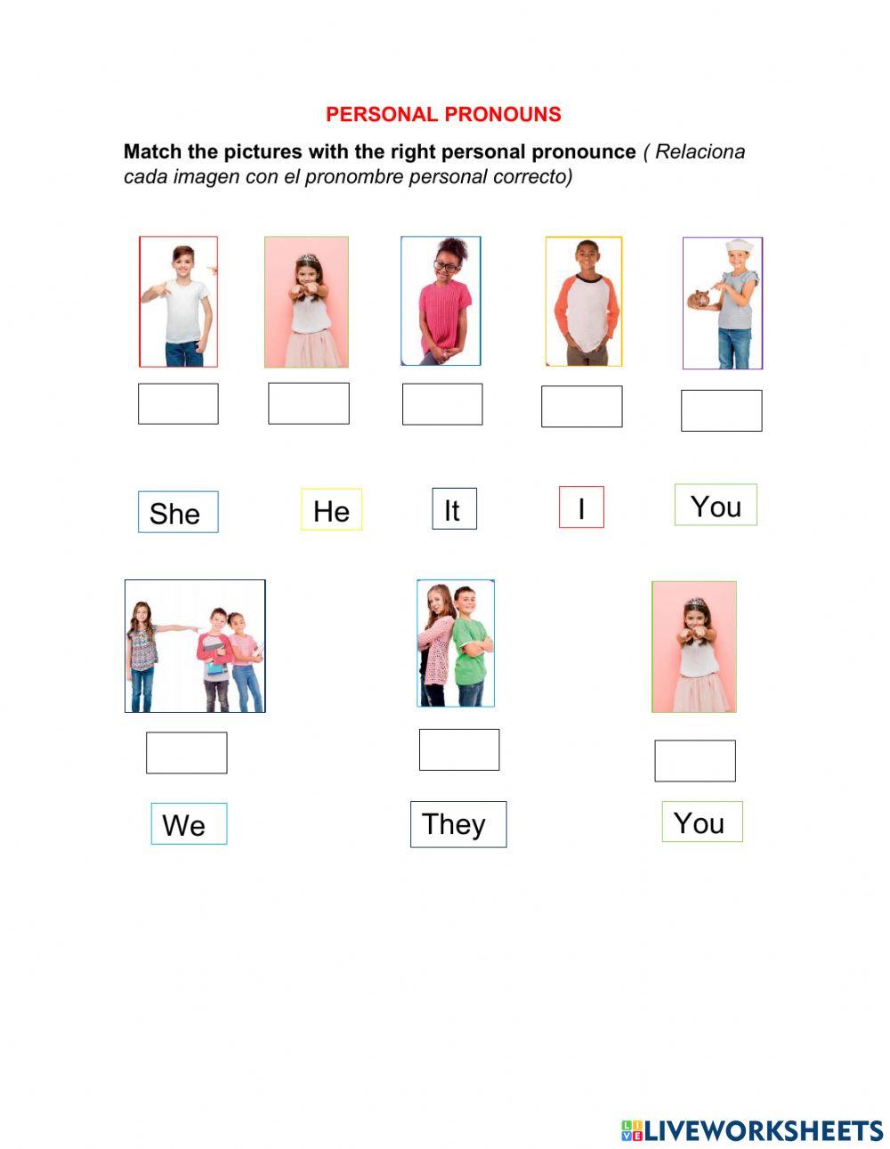 Personal pronouns