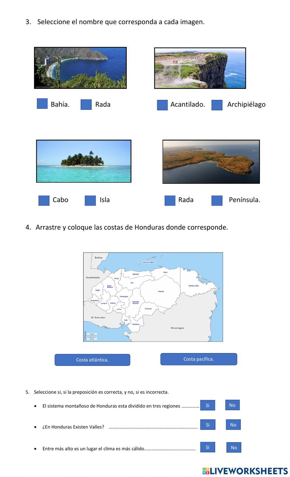 Geografía de Honduras. Geografía de Honduras.