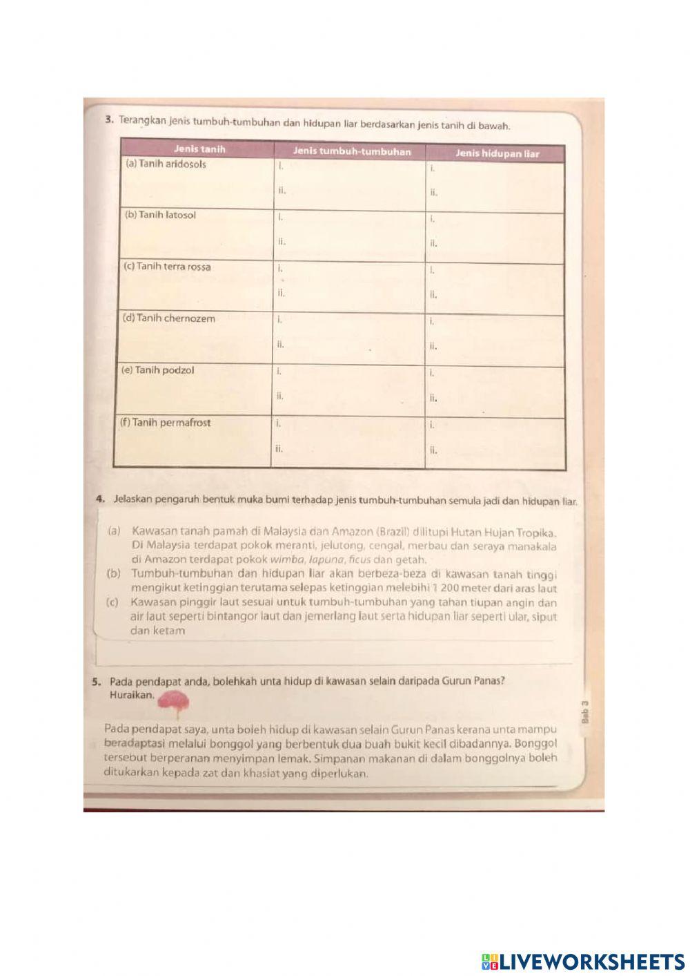 Pengaruh Persekitaran Fizikal Terhadap Kepelbagaian Tumbuh-Tumbuhan Semula Jadi dan Hidupan Liar