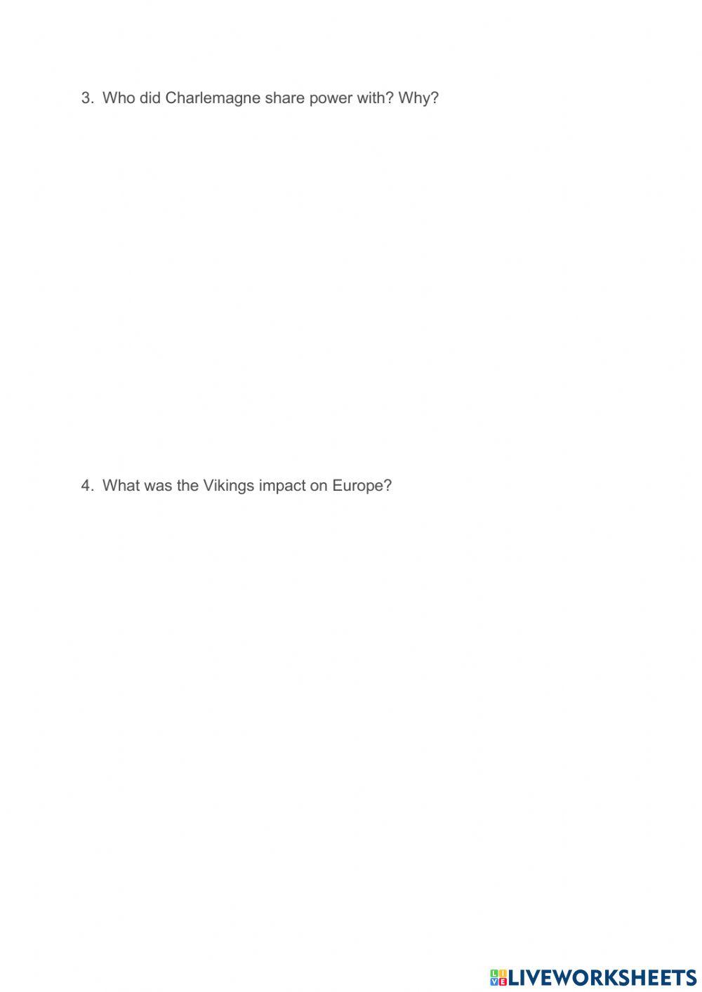 3.2 The Early Middle Ages