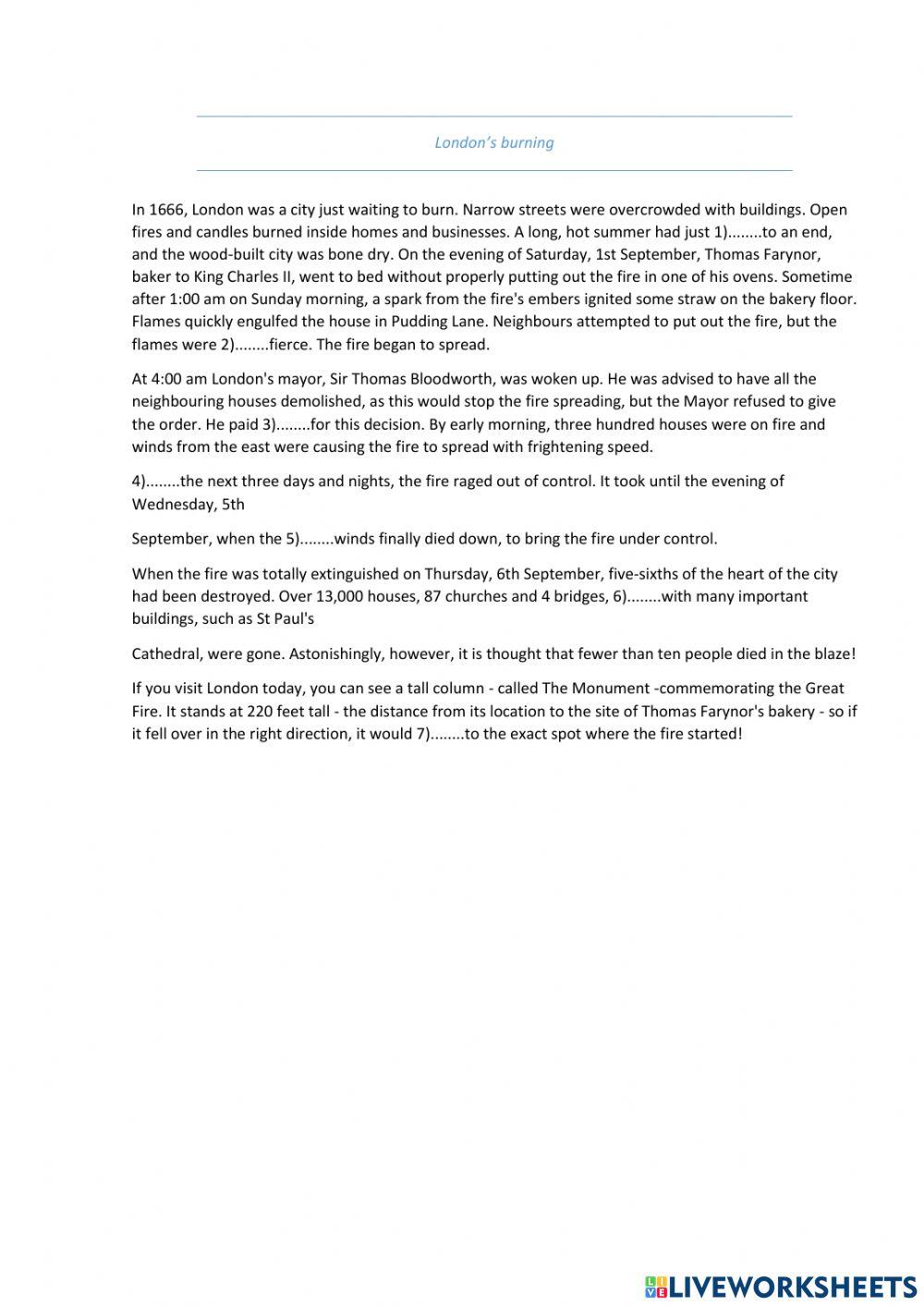 Spotlight 11. p.78 London's burning