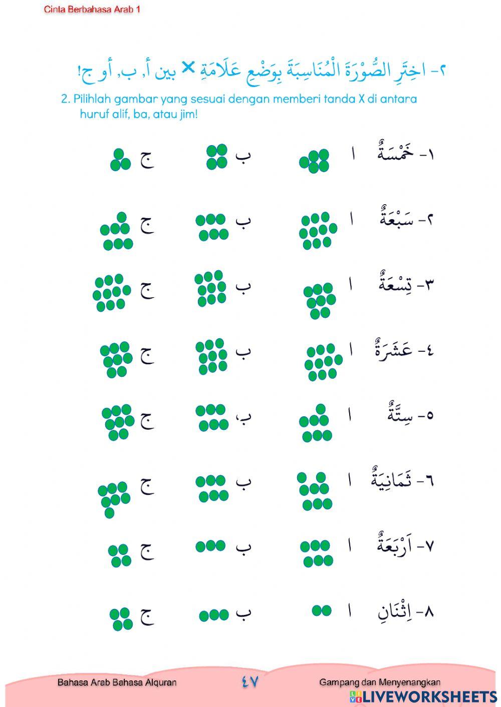 Latihan soal kelas 1 (Angka)