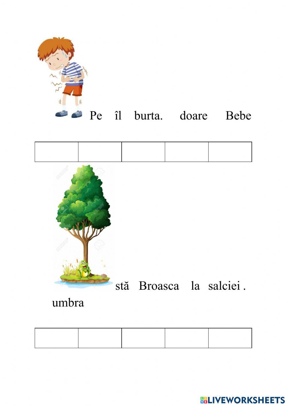Fișă de lucru- Sunetul și litera b