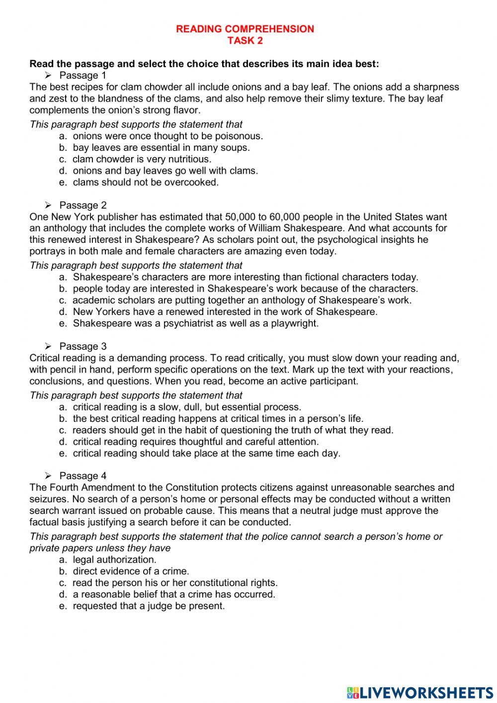 Reading Practice part 2