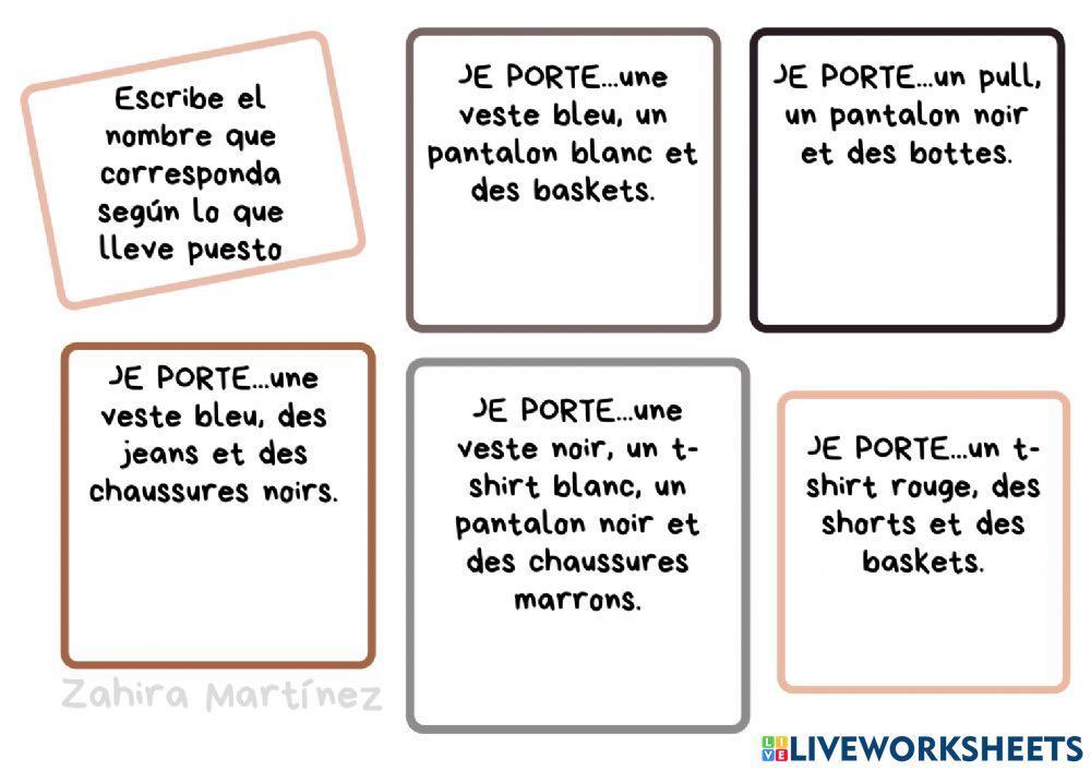 Qu'est-ce que je porte?