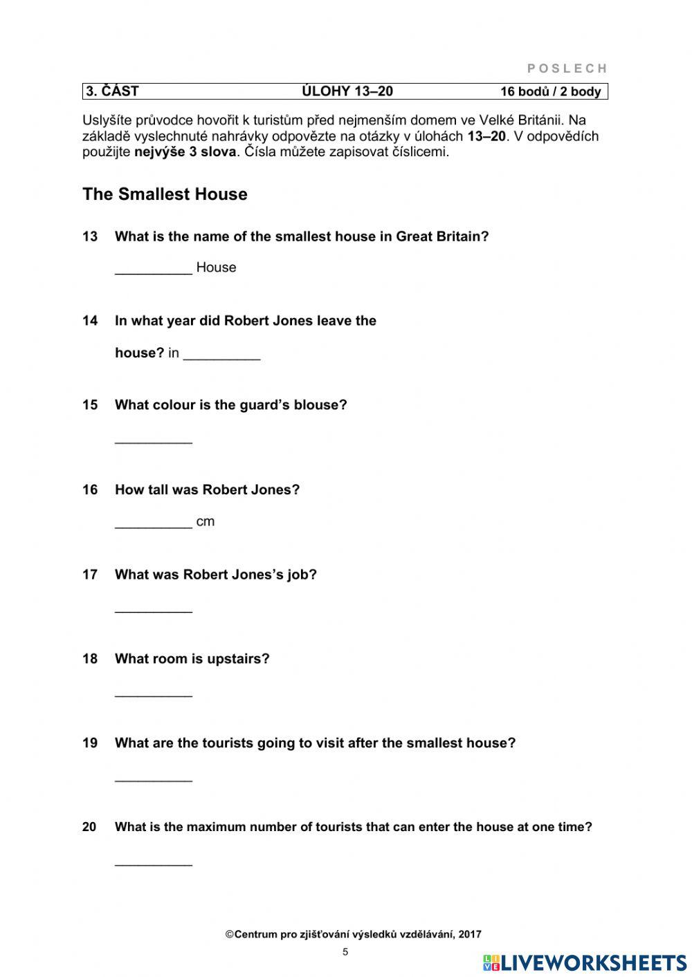 Maturita listening (Czech Republic)