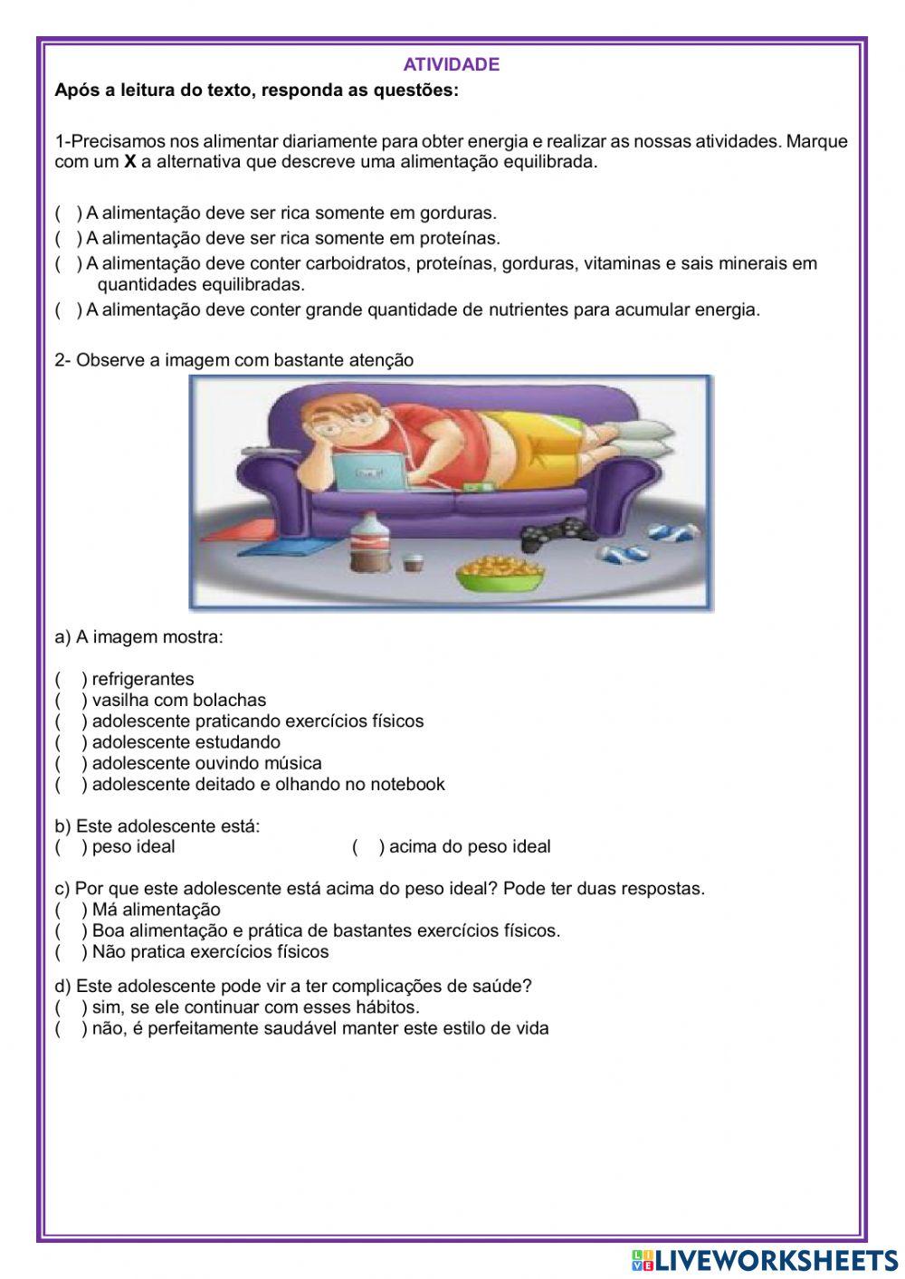 Alimentação equilibrada