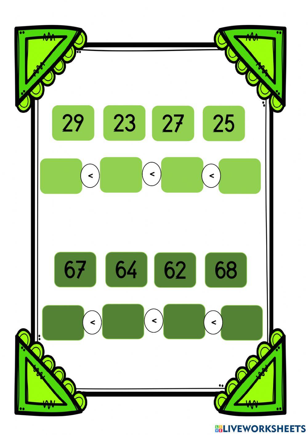 Ordenar de menor a major