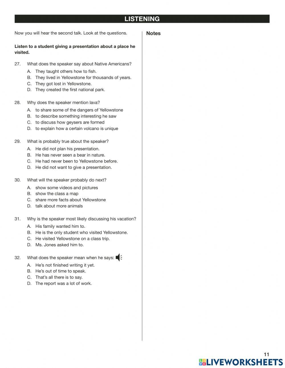 ECPE -sample test -listening