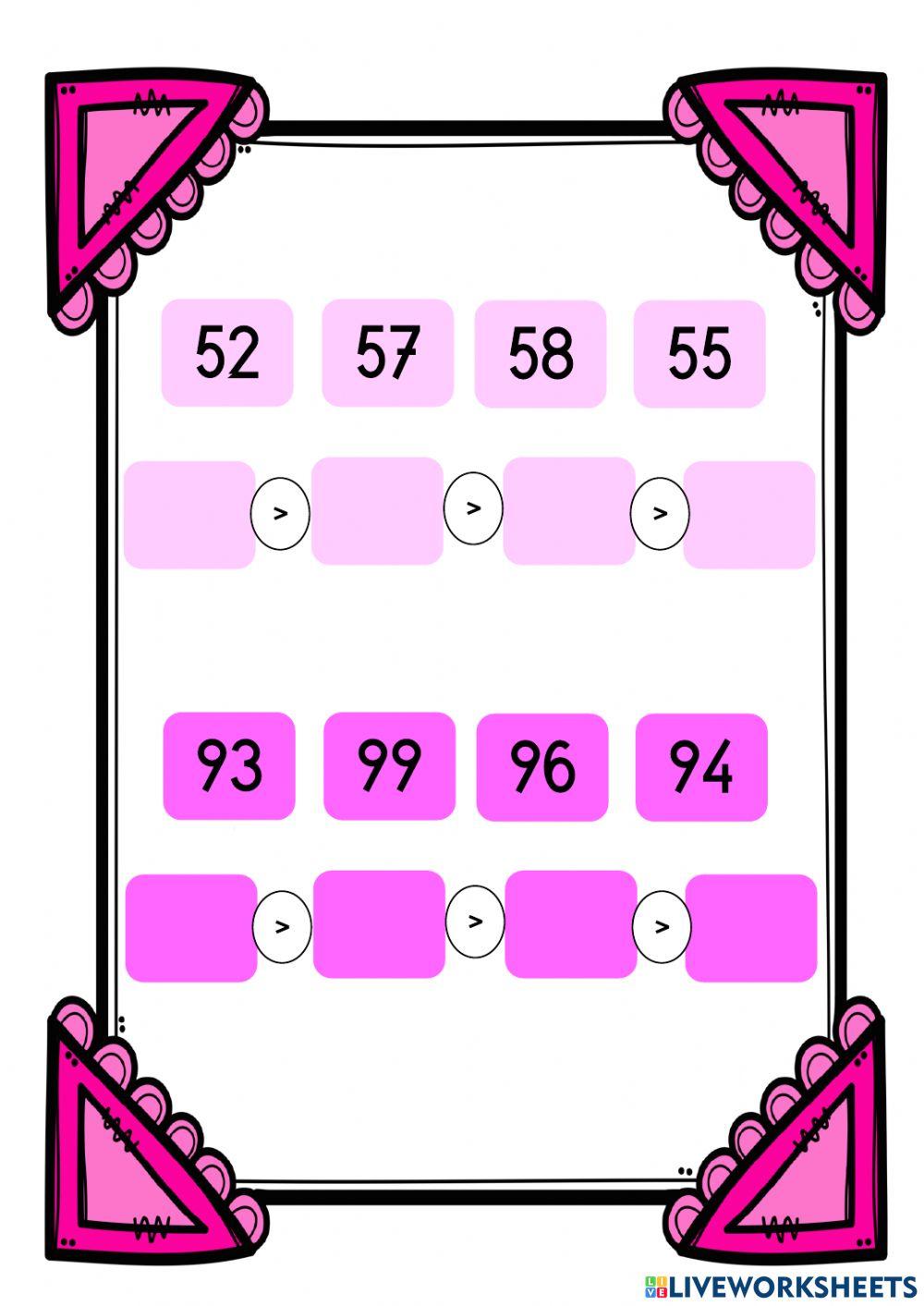 Ordenar de major a menor