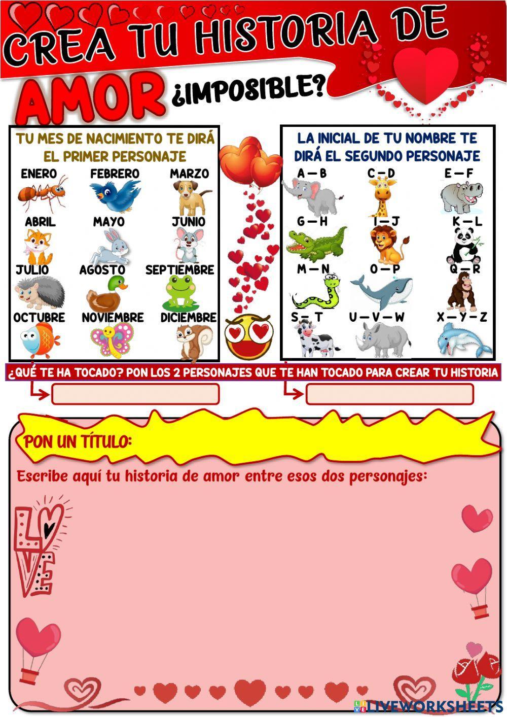 Crea tu propia historia de amor Crea tu propia historia de amor