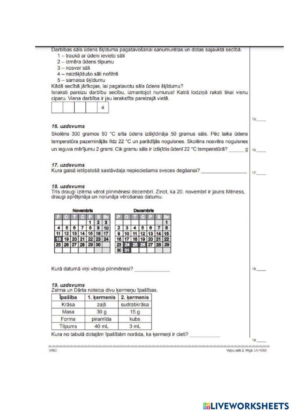Diagnosticējošais darbs